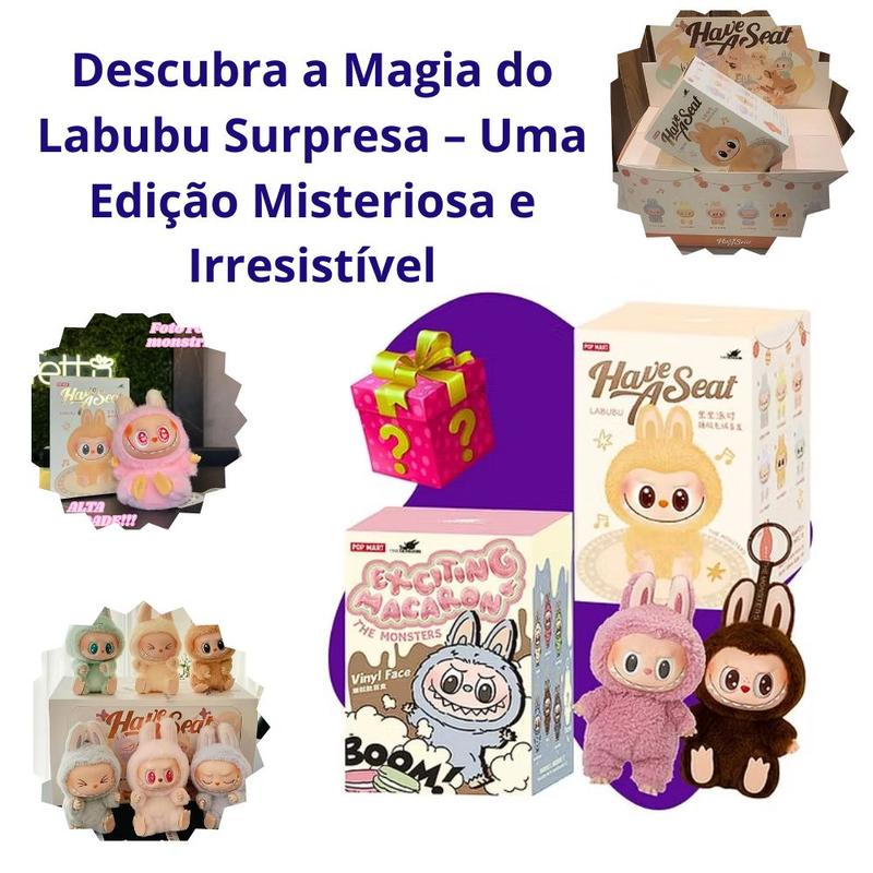 【正規品・未開封】Labubu マカロンhave a seat .enery6箱 Labubu Série Macaron Caixa Cega Labubu Have A Seat Boneca em